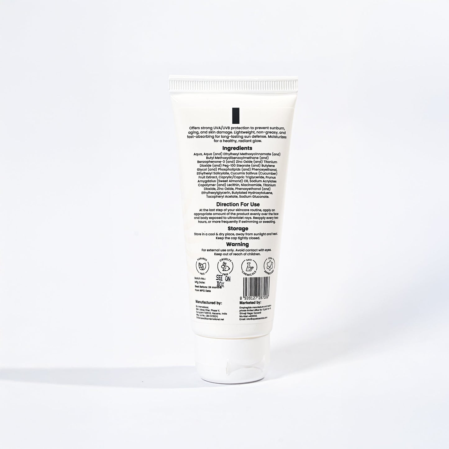 Sunscreen 50+